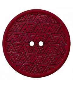 Carte de 2 boutons Recyclés chanvre/polyester 20mm - Prym Bordeaux Rouge