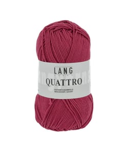 Fil à tricoter 100% coton QUATTRO - Lang Yarns 87 Rouge
