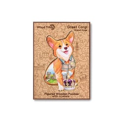 Puzzle en bois 210 pièces - Corgi Royal - WOOD TRICK