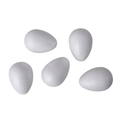Oeuf en Polystyrène 6 cm Plein 5 pièces