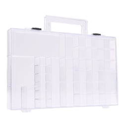 Boîte de rangement Vaessen Creative - Plastique - Transparente - 33 compartiments