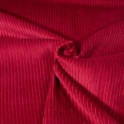 Tissu Velours Grosses côtes Bordeaux
