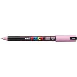 Lot de 6 marqueurs à pigment - POSCA - PC-1MR - Pointe extra fine 0,7 mm - Rose clair
