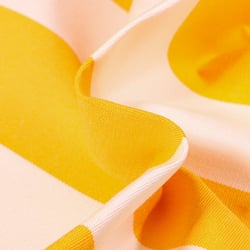 Tissu Toile extérieure Sunny Rayures sur fond Jaune