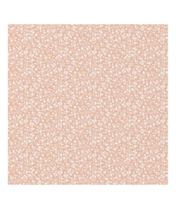 Tissu coton petites fleurs blanches de 150 cm de largeur suzetterose vendu par 50 cm