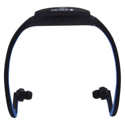 Casque MP3 Sport Sans Fil Lecteur Audio Micro SD Running Vélo Wma Wav Noir Rouge