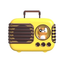 Enceinte Bluetooth Portable USB Qualité Son HD Avec Microphone Intégré Et Lumière D'Ambiance Jaune YONIS