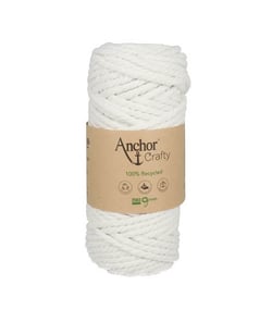 Corde de Coton Recyclé Macramé Anchor Crafty - 250gr - Anchor 1131 Neige