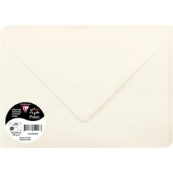 Enveloppes - C5 - 16,2x22,9cm - Pollen - Blanc naturel - 20 unités - Clairefontaine