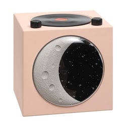 Enceinte Bluetooth Lumineuse Ciel Étoilé Vinyle Design Rétro Son Hifi 360° Rose YONIS