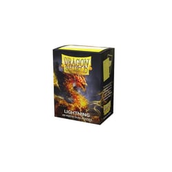 Étui pour carte à jouer Dragon Shield - Lightning Dual Matte - Polypropylène - AT-15047 - Jaune - Mat