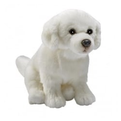 Chien montagne des pyrénées Assis 30cm - Anima - Marron