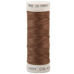 Fil à coudre polyester 100m made in France - marron oural 447