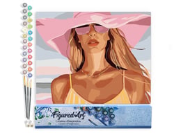 Peinture par Numéro Figured'Art - Charme d'une journée ensoleillée - Kit de Loisir Créatif DIY Numéro d'Art Complet - 40x50cm sans châssis en bois
