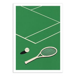 Affiche 30x40 cm - Lawn Tennis club - Rosi Feist