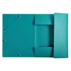 Chemise à élastiques 3 rabats PP OPAK - A4 - Vert foncé - x 50 - Exacompta