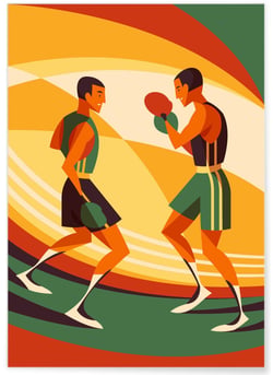 Affiche Boxe | A3 : 29,7x42cm