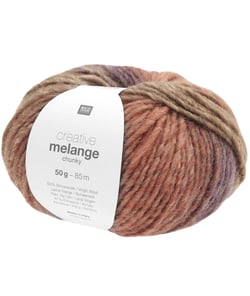 Pelote de laine à tricoter CREATIVE MELANGE CHUNKY - Rico Design 77 Autumn leaves