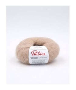 Fil exceptionnel à tricoter PHIL MOHAIR SOIE LUREX - 25GR - Phildar Gazelle Marron