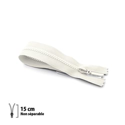 Fermeture éclair Z48 - PRESTILON 4 mm 15 cm - Non Séparable