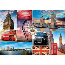 Puzzle visite de londres, angleterre 1000 pièces - collection urbain, ville, capitale britannique - nathan - 00921