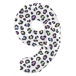 Ballon Aluminium Hélium Panthère Chiffre 9 - 86 cm