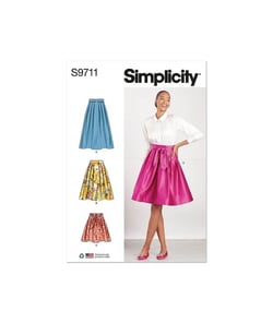 Patron Simplicity 9711 - Jupe du 32 au 50 FR taille n°FR 32-40