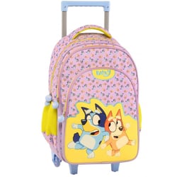 Sac à dos à roulettes Bluey Stickers 44 CM - 2 compartiments
