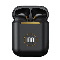 Ecouteurs Bluetooth Sport Sans Fil Réduction De Bruit Affichage LED Étanche Noir YONIS