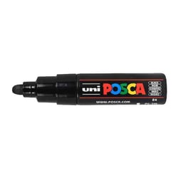 Lot de 6 Marqueurs pointe large conique PC7M N Noir POSCA