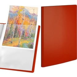 Porte-Vues A4 - Classeur de présentation Premium rouge au format A4 avec 30 pochettes - En polypropylène durable- - ACROPAQ