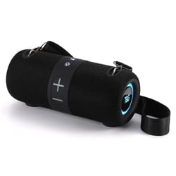 Enceinte Bluetooth Portable Puissante Avec Basses Profondes Et Lumières LED Noir YONIS