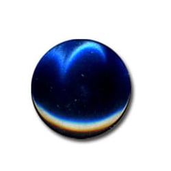 Bouton en forme de Bonbon couleur Marine 13mm
