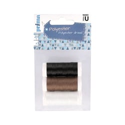 Lot de 3 fils à coudre polyester 200m - Prima Mercerie