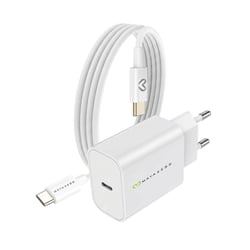 Mayaxess Chargeur Secteur pour Xiaomi 17 Ultra 20W + Câble USB-C 1m Blanc