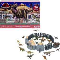 Calendrier de l'Avent - JURASSIC WORLD  - Dinosaures - 19 figurines - Décor inclus