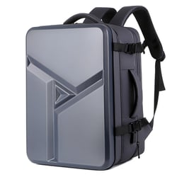 Sac À Dos Ordinateur Grande Capacité Imperméable Avec Port USB Argent YONIS