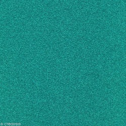 Papier scrapbooking:Poudre de paillettes, 30,5x30,5cm, 200 g/m2, turquoise