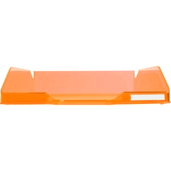 Corbeille à courrier Combo Midi translucide grainé Linicolor - Orange - x 6 - Exacompta