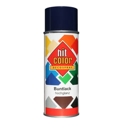 Spray de peinture - Bleu Chagall - Brillant - Décoration - Tous supports - Hit Color - 400ml