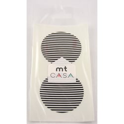 Masking Tape - Masking Tape MT Casa Seal Sticker rond en washi Lignes noir