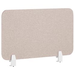 Séparateur Cloison Acoustique de Bureau et Table Beige en Polyester et Matière Synthétique 80 x 40 cm Idéal pour le Open Space