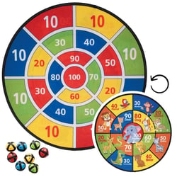 Jeu d'extérieur - cible réversible, Ø 60cm - 8 balles incluses