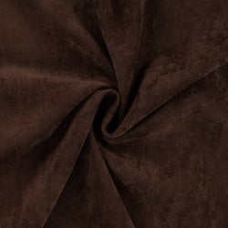 Tissu Velours milleraies uni Marron foncé