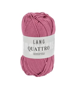 Fil à tricoter 100% coton QUATTRO - Lang Yarns 165 Rose