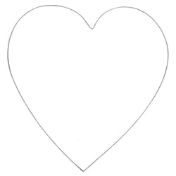 Coeur en fil de fer 35cm ø, 0,2cm