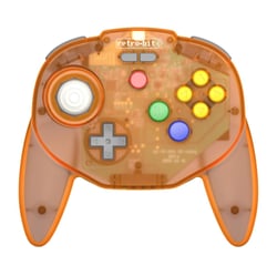 RETRO-BIT TRIBUTE 64 2.4GHZ MANETTE SANS FIL POUR NINTENDO 64/SWITCH/PC/MAC ORANGE HAWK