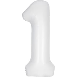 Ballon Géant Blanc Mat - Chiffre 1