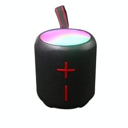 Enceinte Bluetooth Extérieure Portable Couleurs Vives Son Puissant Et LED Animées Noir YONIS