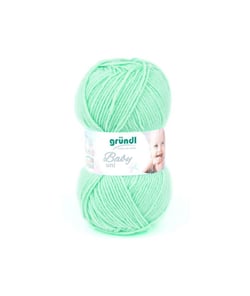 Fil layette à tricoter BABY UNI - Grundl - certifiée Oeko-Tex 04 Vert